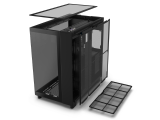 NZXT H9 Flow - All Black - CM-H91FW-01 - Dual-Chamber Mid-Tower Airflow Case,Fully-See Glass Design(Fans not included)