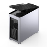 JONSPLUS i 400 ITX/DTX/ATX/E-ATX Aluminum Alloy Glass Computer Case - Support 360/280/240/120 Liquid Cooling-50 days delivery