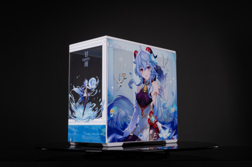 < Genshin Impact-Ganyu > Customized Aigo Micro-ATX ITX Cpmputer Case, 6 Sides + 2 Light Panels Could Be Customized with HD Images