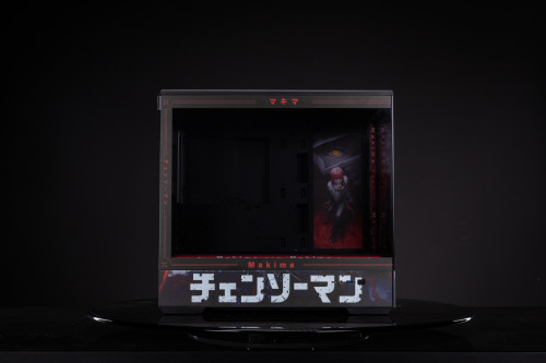 < Makima | Chainsaw Man > Customized Aigo Micro-ATX ITX Cpmputer Case, 6 Sides + 2 Light Panels Could Be Customized with HD Images
