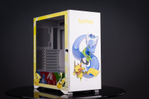 < Pokemon >Aigo YOGO K1 Glass E-ATX/Micro ATX/Mini ITX Computer Case, 4 Sides + 3 Light Panels Could Be Customized with HD Images
