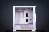 < Kuromi >Aigo YOGO K1 Glass E-ATX/Micro ATX/Mini ITX Computer Case, 4 Sides + 3 Light Panels Could Be Customized with HD Images