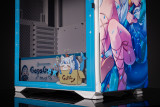 < Gawr Gura >Aigo YOGO K1 Glass E-ATX/Micro ATX/Mini ITX Computer Case, 4 Sides + 3 Light Panels Could Be Customized with HD Images