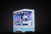 < Cinnamoroll > Customized Aigo Micro-ATX ITX Cpmputer Case, 6 Sides + 2 Light Panels Could Be Customized with HD Images