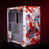 < Genshin Impact - Kaedehara Kazuha >Aigo YOGO K1 Glass E-ATX/Micro ATX/Mini ITX Computer Case, 4 Sides + 3 Light Panels Could Be Customized with HD Images