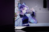 < Demon Slayer - Kochou Shinobu >Aigo YOGO K1 Glass E-ATX/Micro ATX/Mini ITX Computer Case, 4 Sides + 3 Light Panels Could Be Customized with HD Images