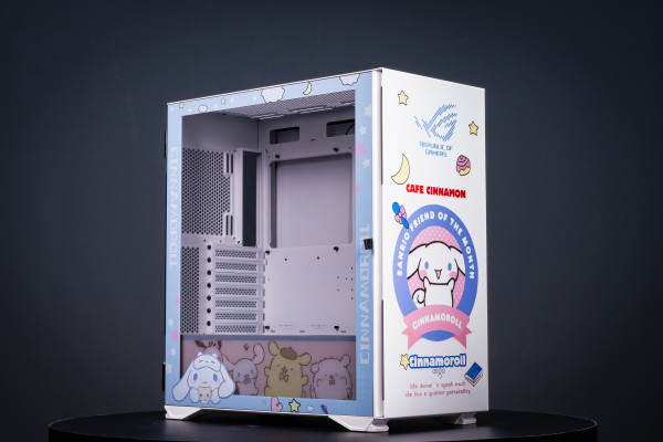 < Kuromi >Aigo YOGO K1 Glass E-ATX/Micro ATX/Mini ITX Computer Case, 4 Sides + 3 Light Panels Could Be Customized with HD Images