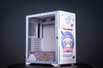 < Kuromi >Aigo YOGO K1 Glass E-ATX/Micro ATX/Mini ITX Computer Case, 4 Sides + 3 Light Panels Could Be Customized with HD Images