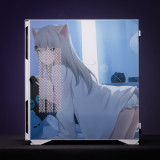 < Nekoha Shizuku >Aigo YOGO K1 Glass E-ATX/Micro ATX/Mini ITX Computer Case, 4 Sides + 3 Light Panels Could Be Customized with HD Images