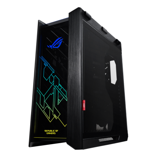 ASUS GX601 ROG Strix Helios RGB ATX/EATX mid-tower gaming case with tempered glass, aluminum frame, GPU braces, 420mm radiator support and Aura Sync