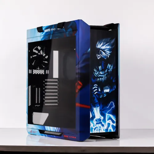 < NARUTO-Kakashi > ASUS GX601 ROG Strix Helios RGB ATX/EATX Mid-tower Gaming Case, Could Be Customized with HD Images