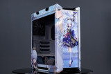 < Genshin Impact-Kamisato Ayaka >White ASUS GX601 ROG Strix Helios RGB ATX/EATX Mid-tower Gaming Case, Could Be Customized with HD Images