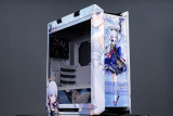 < Genshin Impact-Kamisato Ayaka >White ASUS GX601 ROG Strix Helios RGB ATX/EATX Mid-tower Gaming Case, Could Be Customized with HD Images