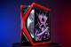 Kamen Rider Customized ASUS GR701 EATX full-tower computer case with semi-open structure, tool-free side panels, supports up to 2 x 420mm radiators, built-in graphics card holder,2xType-C