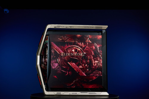 ELDEN RING Customized ASUS GR701 EATX full-tower computer case with semi-open structure, tool-free side panels, supports up to 2 x 420mm radiators, built-in graphics card holder,2xType-C