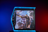 World of Warcraft WOW Customized ASUS GR701 EATX full-tower computer case with semi-open structure, tool-free side panels, supports up to 2 x 420mm radiators, built-in graphics card holder,2xType-C