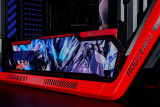 Kamen Rider Customized ASUS GR701 EATX full-tower computer case with semi-open structure, tool-free side panels, supports up to 2 x 420mm radiators, built-in graphics card holder,2xType-C