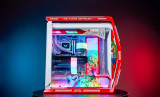Mario Customized ASUS GR701 EATX full-tower computer case with semi-open structure, tool-free side panels, supports up to 2 x 420mm radiators, built-in graphics card holder,2xType-C