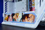 One Piece-Nika Customized ASUS GR701 EATX full-tower computer case with semi-open structure, tool-free side panels, supports up to 2 x 420mm radiators, built-in graphics card holder,2xType-C