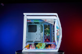 One Piece-Nika Customized ASUS GR701 EATX full-tower computer case with semi-open structure, tool-free side panels, supports up to 2 x 420mm radiators, built-in graphics card holder,2xType-C