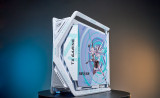 TianXuan Girl Customized ASUS GR701 EATX full-tower computer case with semi-open structure, tool-free side panels, supports up to 2 x 420mm radiators, built-in graphics card holder,2xType-C