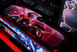 Kamen Rider Customized ASUS GR701 EATX full-tower computer case with semi-open structure, tool-free side panels, supports up to 2 x 420mm radiators, built-in graphics card holder,2xType-C
