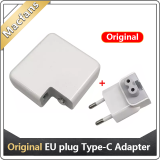 Original EU Plug Type-c  Laptop Charger for Macbook Pro/Air Adapter 30W 61W 87W 96W A1534 A1932 A1706 A1708 A1989 A2159 A1707 A1990 ​A2141 USB-C