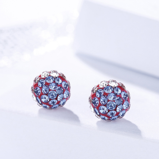 Silver Diamond earrings 1235