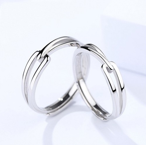 Silver Couple ring 395