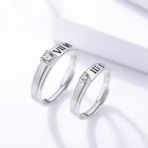 silver open ring 633