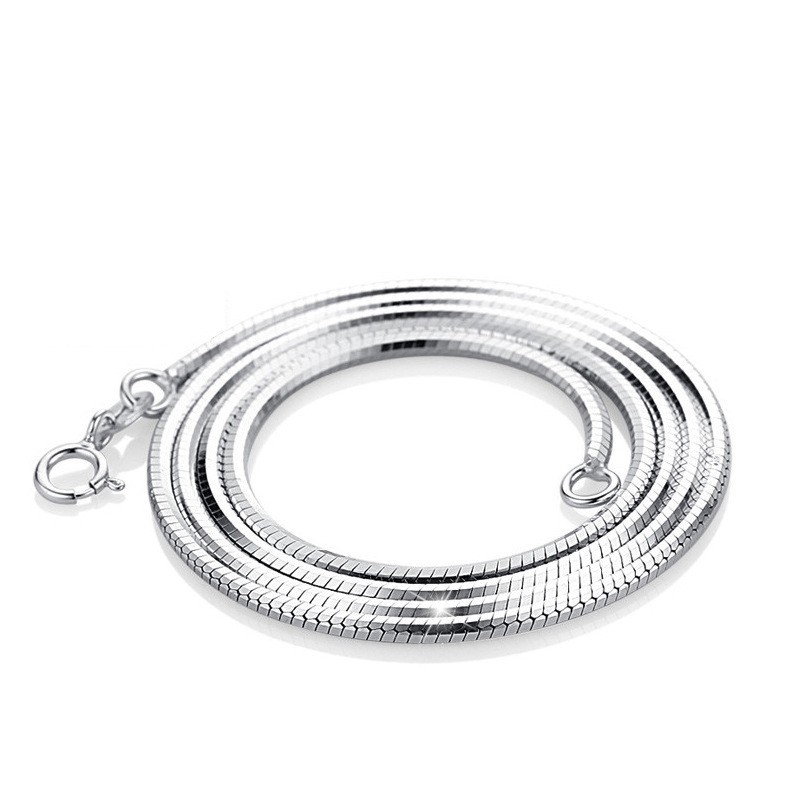 silver necklace MLA201506a(16')