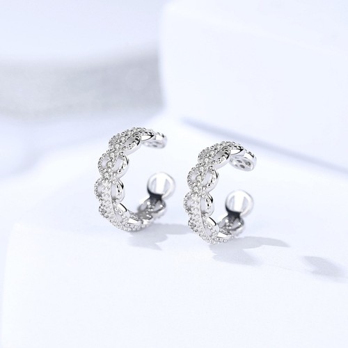 Silver Circle earrings 1410