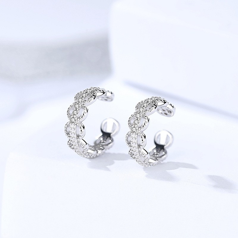 Silver Circle earrings 1410
