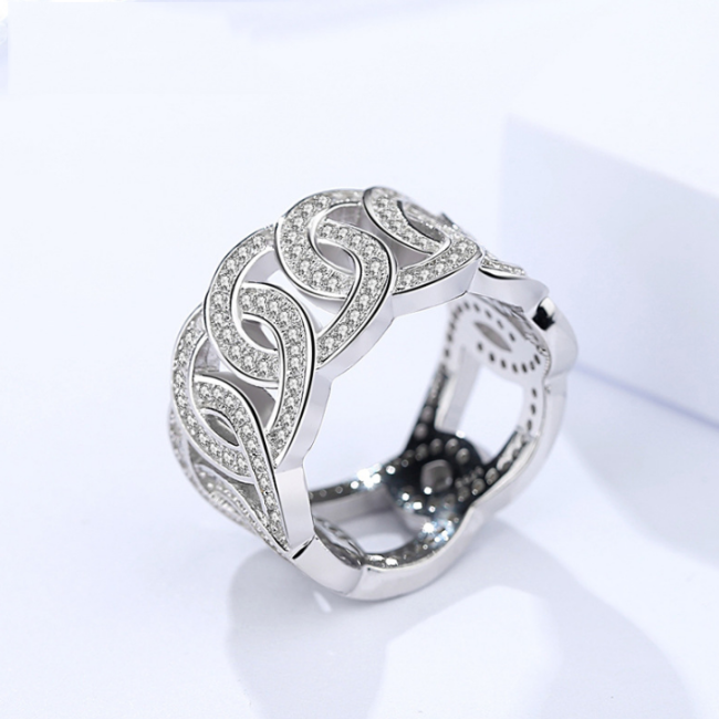 Silver Hollow ring 355