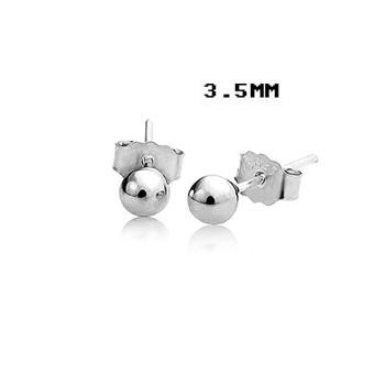 silver earring1659772(3.5mm)