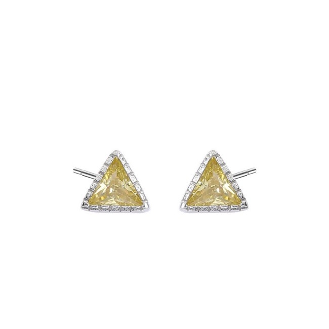 Silver triangle earrings 250