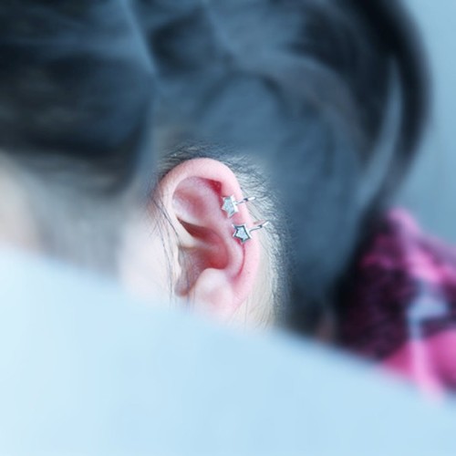 silver earring H71844