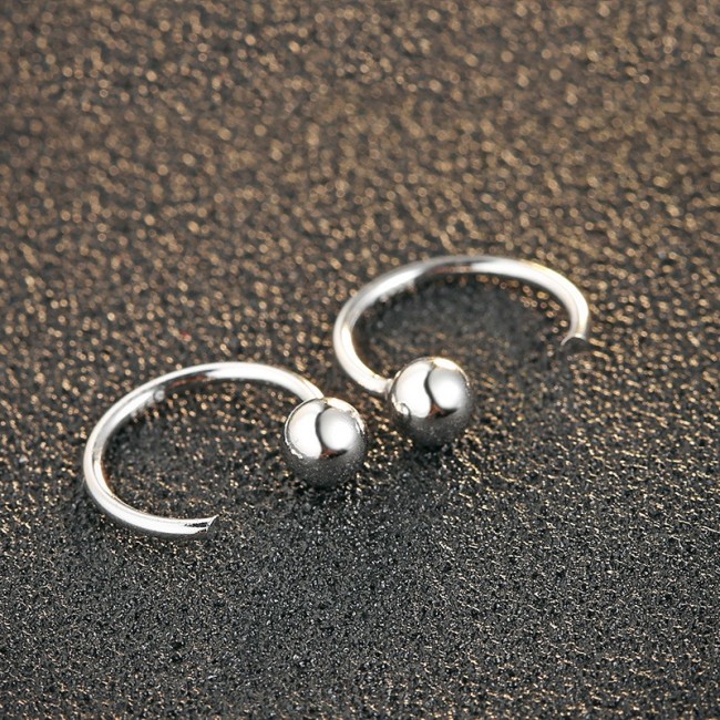 silver earring MLE460