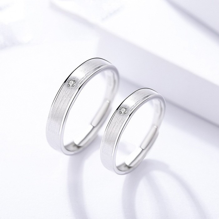 silver open ring 624
