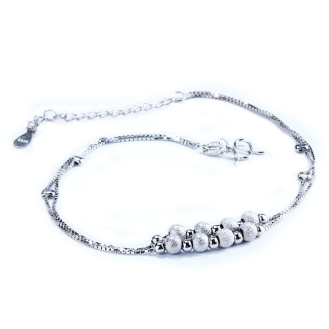 silver anklets MLL45a
