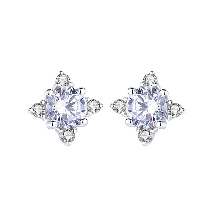 Silver snowflake earrings 600
