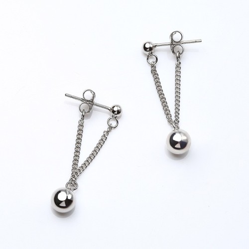 silver drop earring MLE860