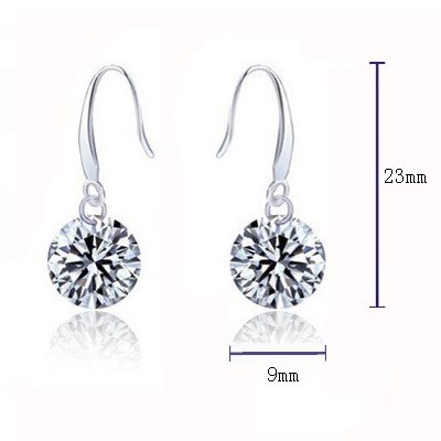 silver  earring 1192307（9mm）