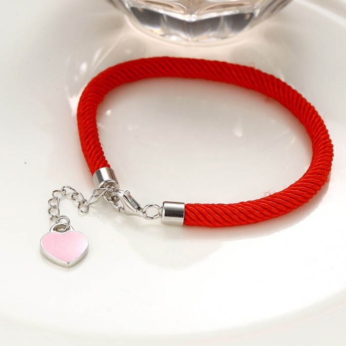 silver heart bracelet 255