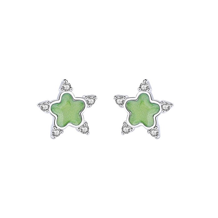 silver star earring 950