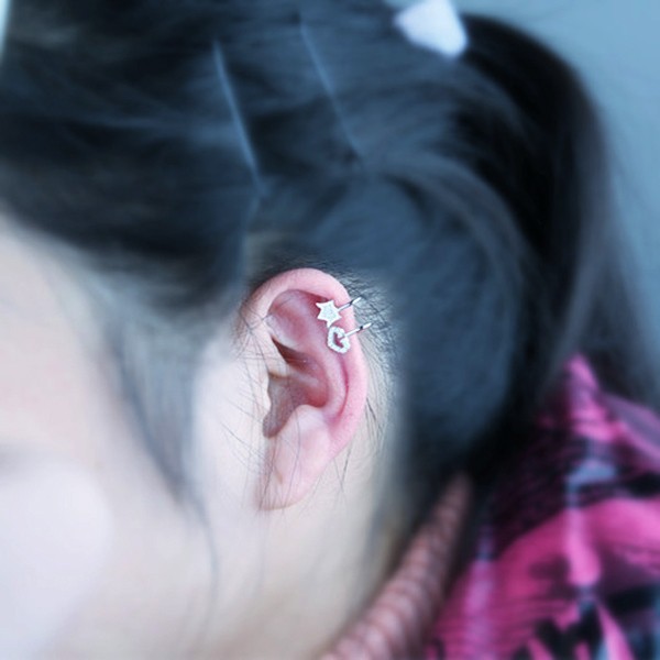 silver earring H71846