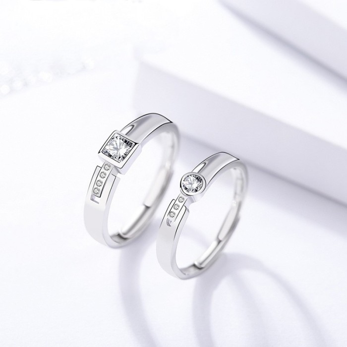 silver open ring 627