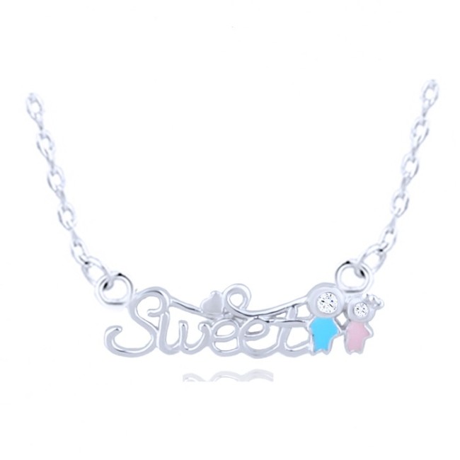silver necklace H30514