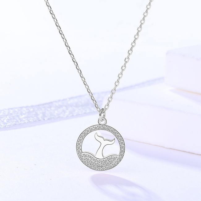 silver necklace MLA720-2