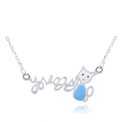 silver necklace H10569